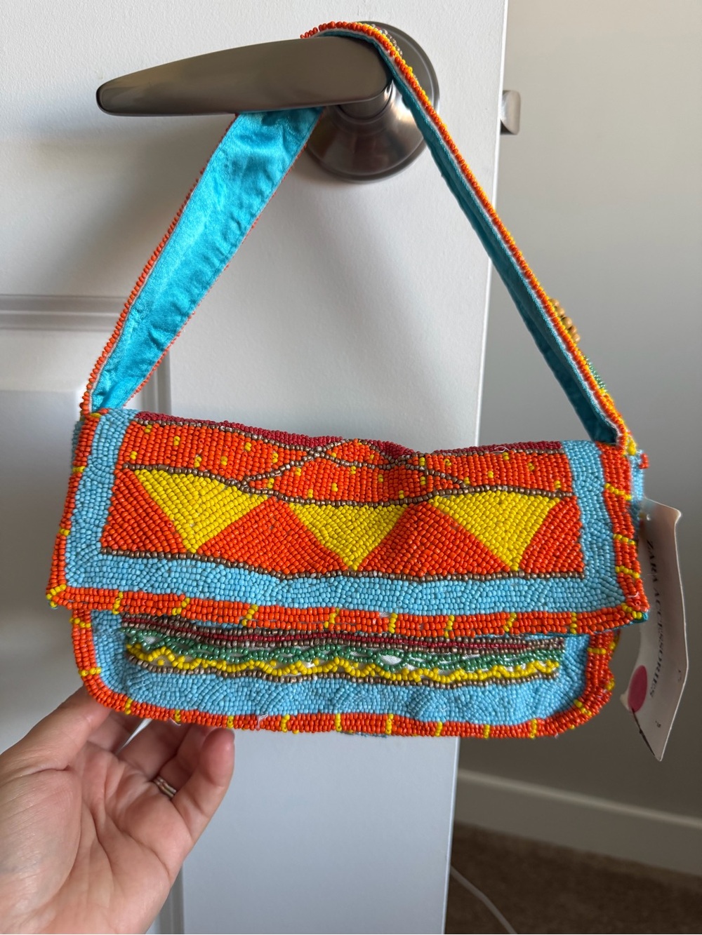 Zara Multicolored Beaded Bag